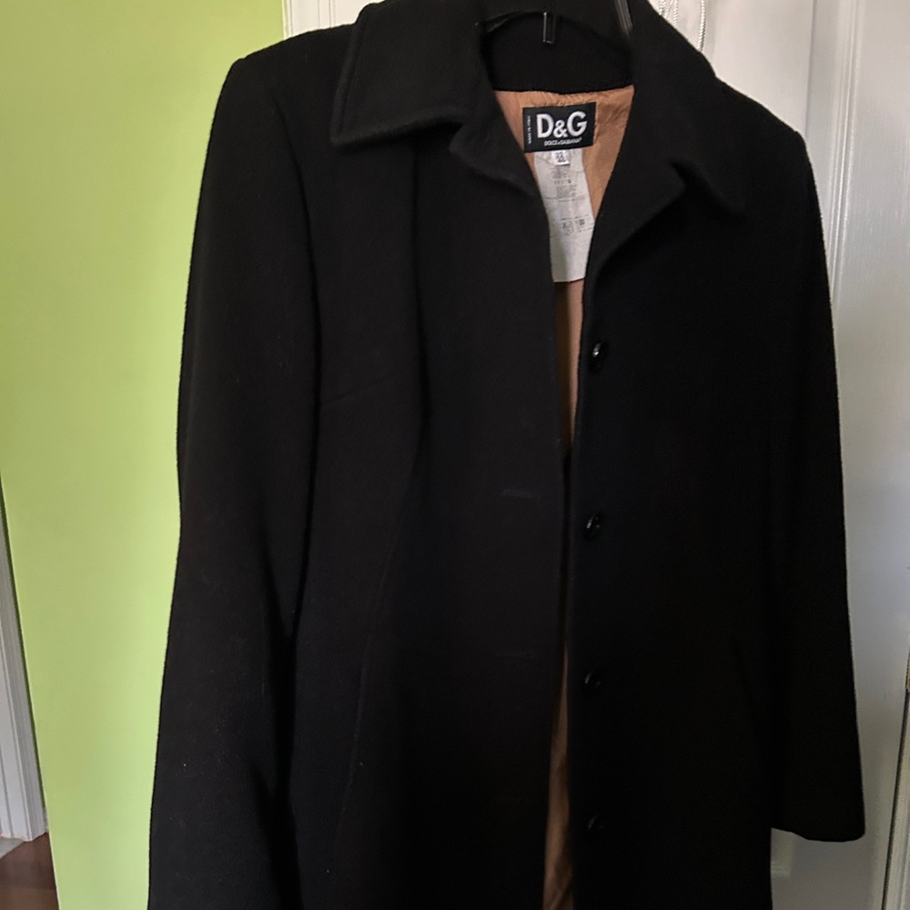 D&G Classic Black Trench Coat
